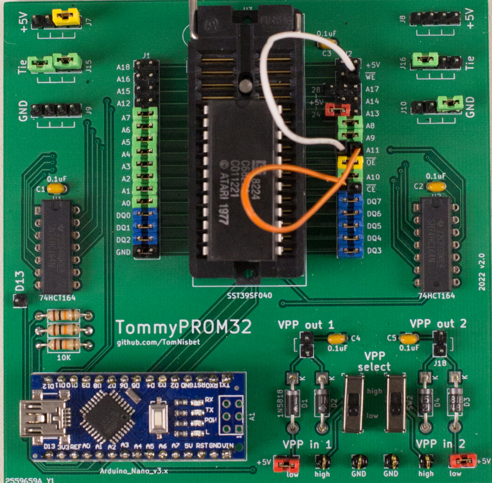 TommyPROM-32 connections for 2332